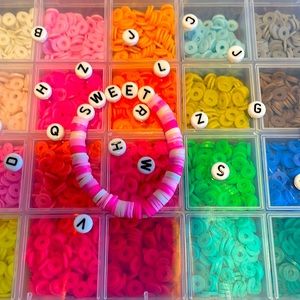 Sweet clay bead bracelet